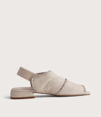 Swanton Swan/Gold Leather Sandals