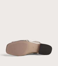 Swanton Gold Crackle Leather Sandals