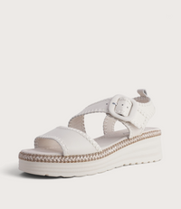 Paylin Bone/ Bone Stitching/ Natural Welt Sandals