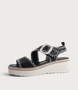 Paylin Black/ Bone Stitching/ Natural Welt Sandals