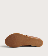 Harli Dark Tan Leather Slides