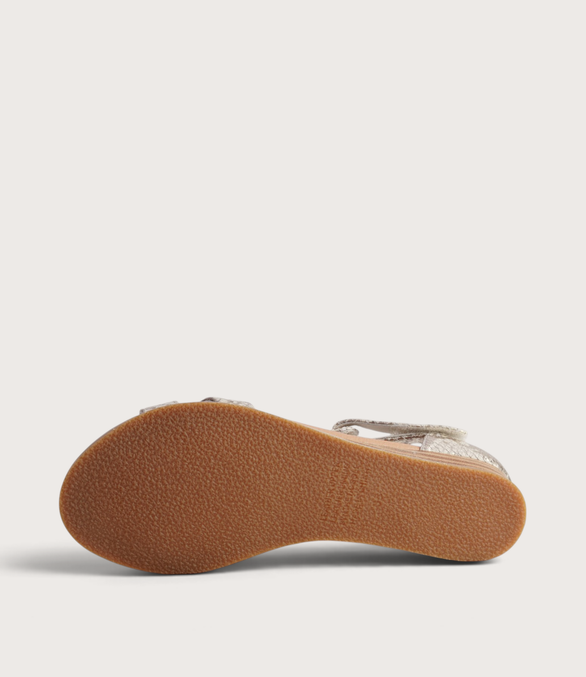 Hayzel Ivory/ Gold Snake Sandals