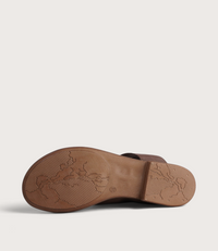 Mikey Praline Leather Sandals