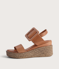 Los Altos Coconut Leather Wedges