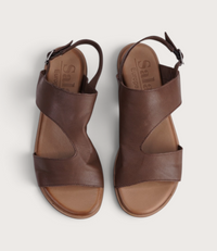 Mikey Praline Leather Sandals