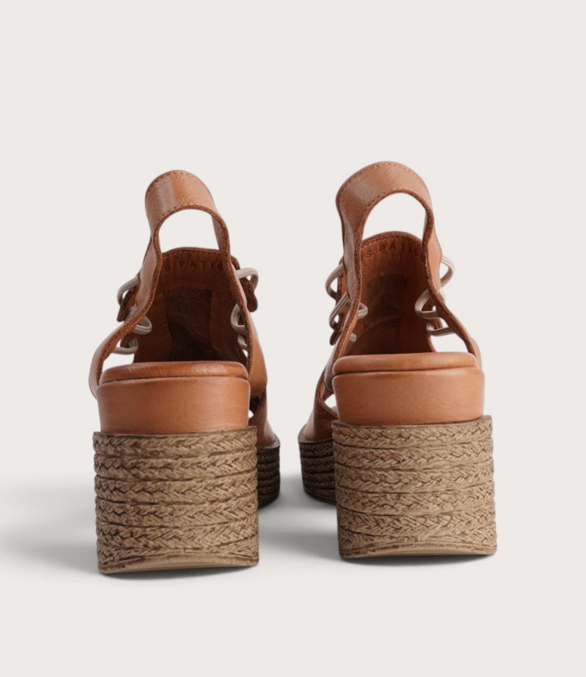 Los Patios Coconut Leather Wedges