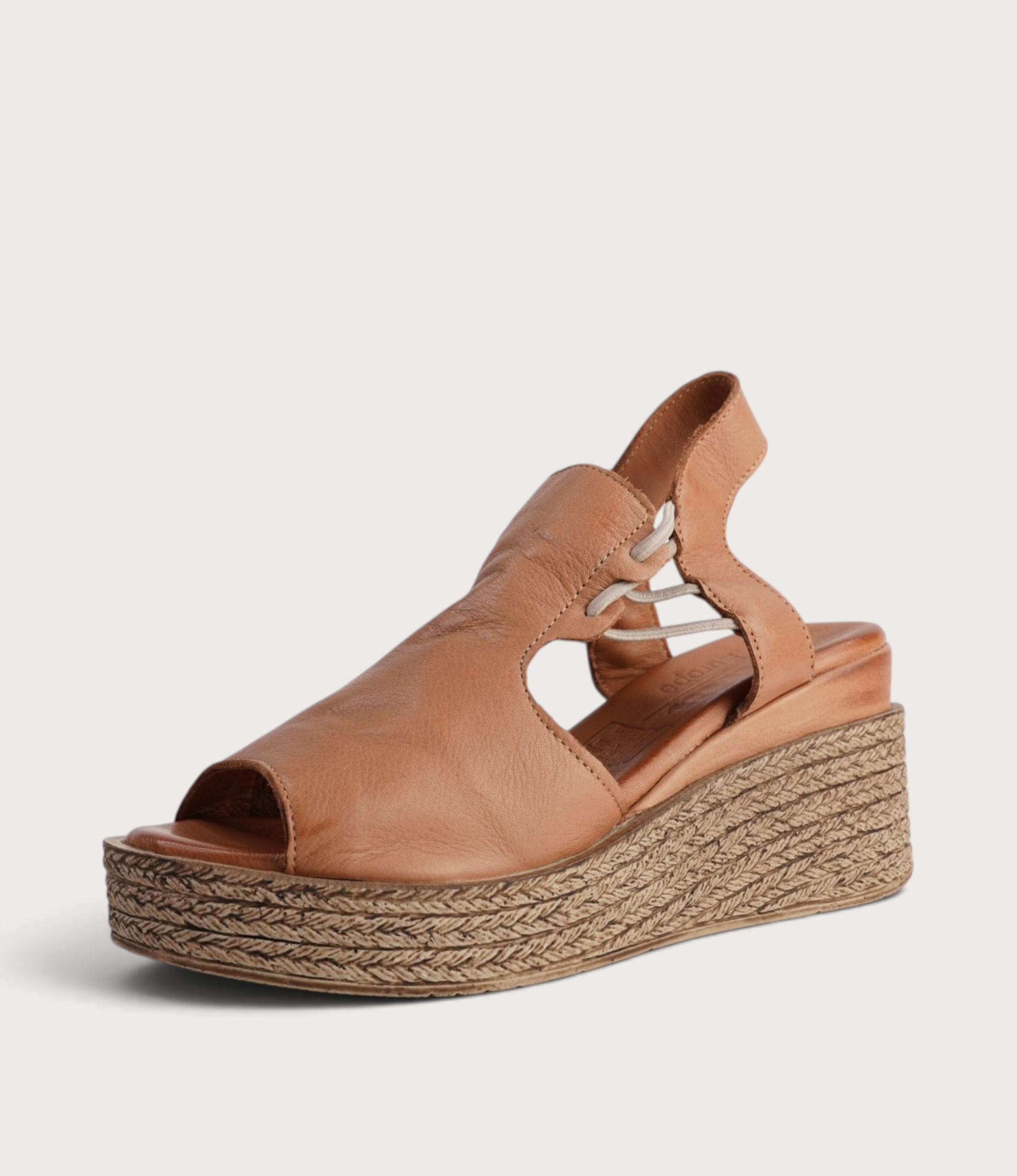 Los Patios Coconut Leather Wedges