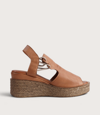 Los Patios Coconut Leather Wedges