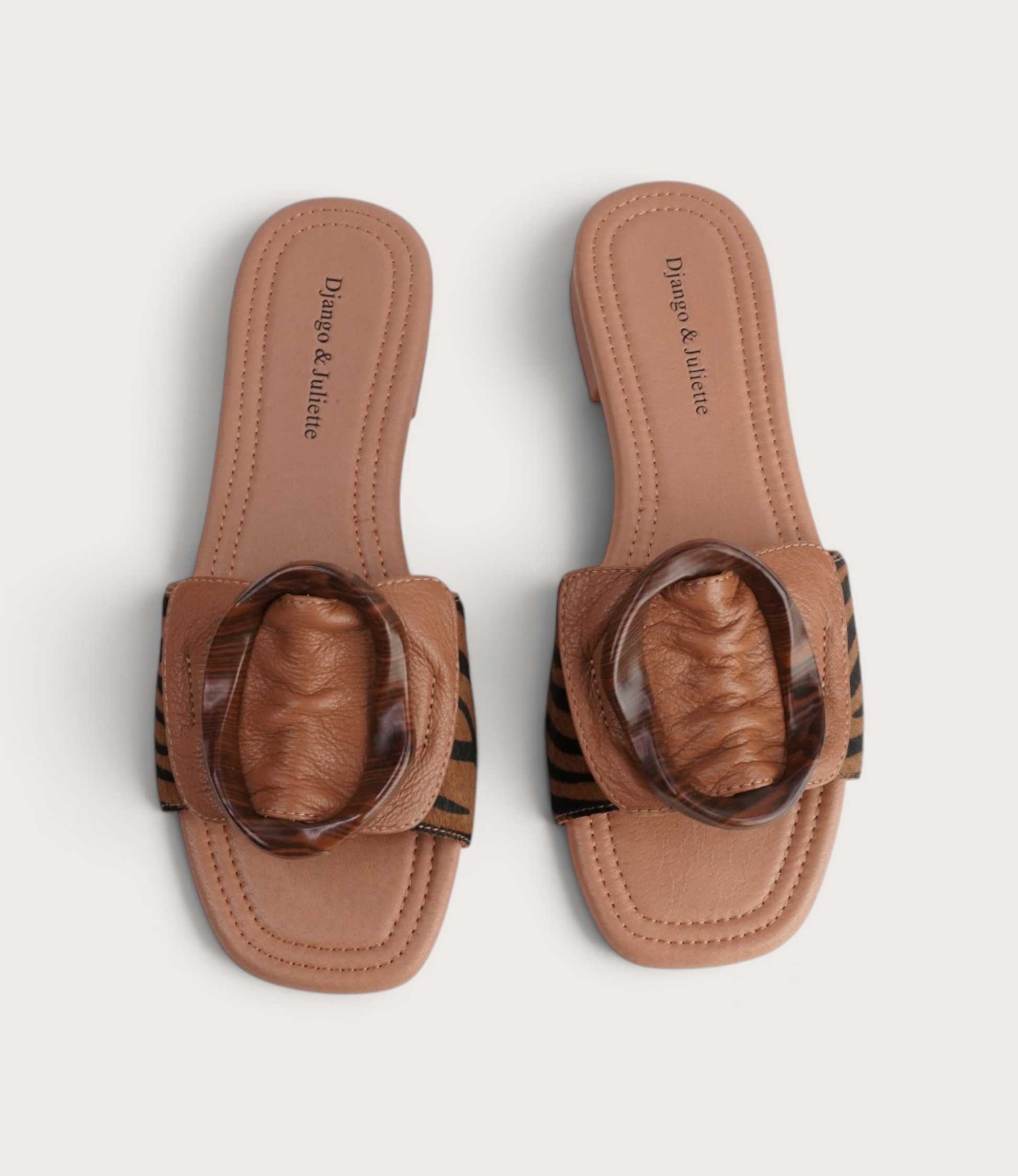 Gavra Black/ Tan Zebra Multi Slides