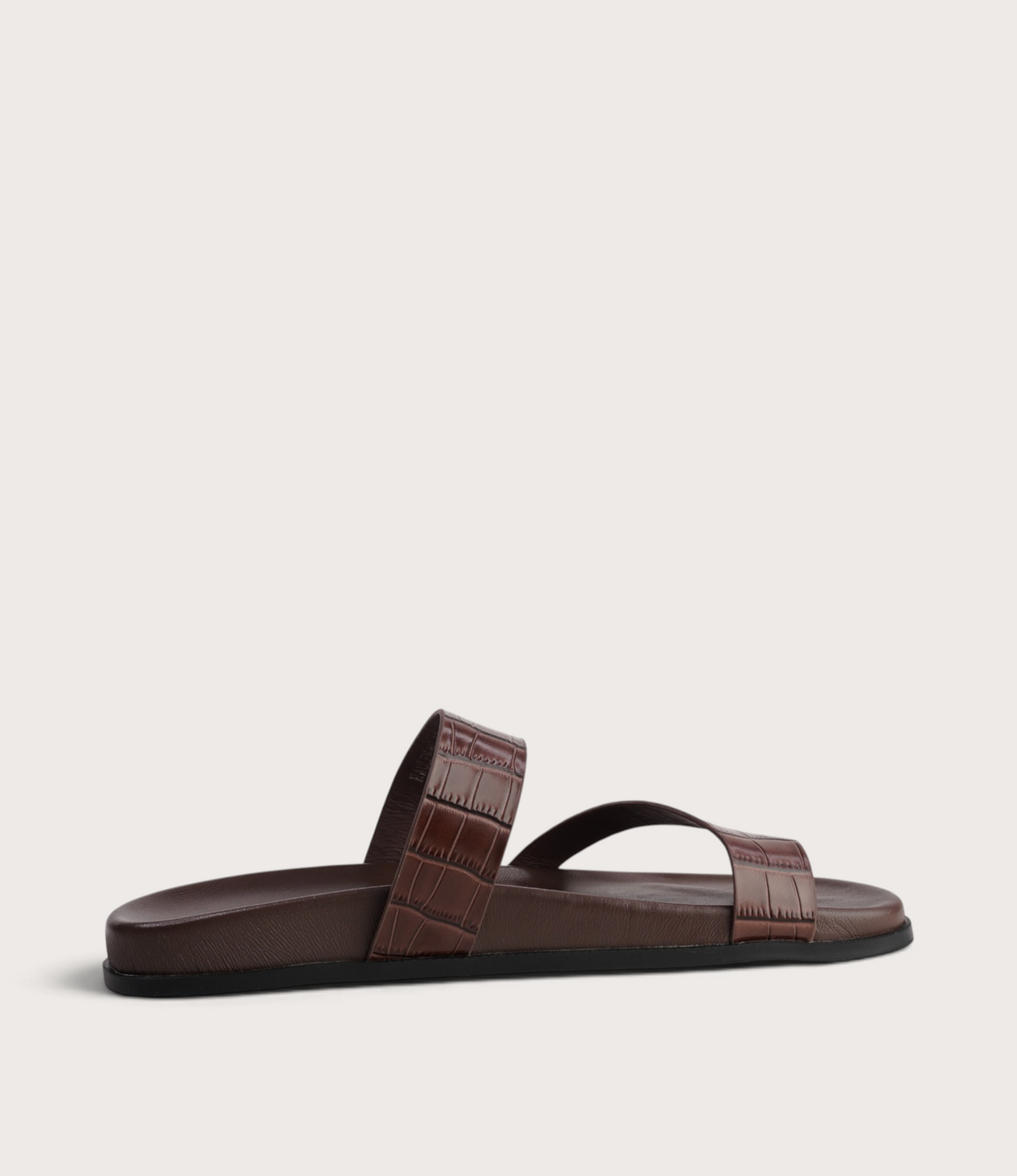 Haulen Choc Croc Leather Sandals