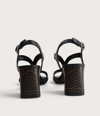 Kindle Black Leather Heels