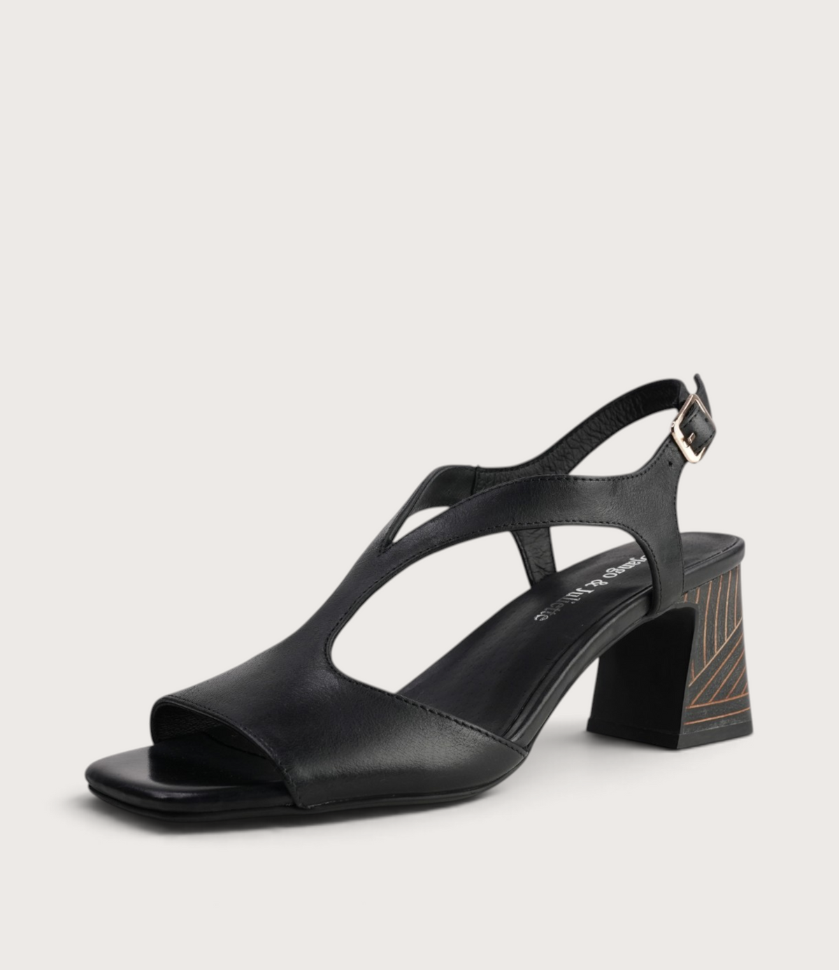 Kindle Black Leather Heels