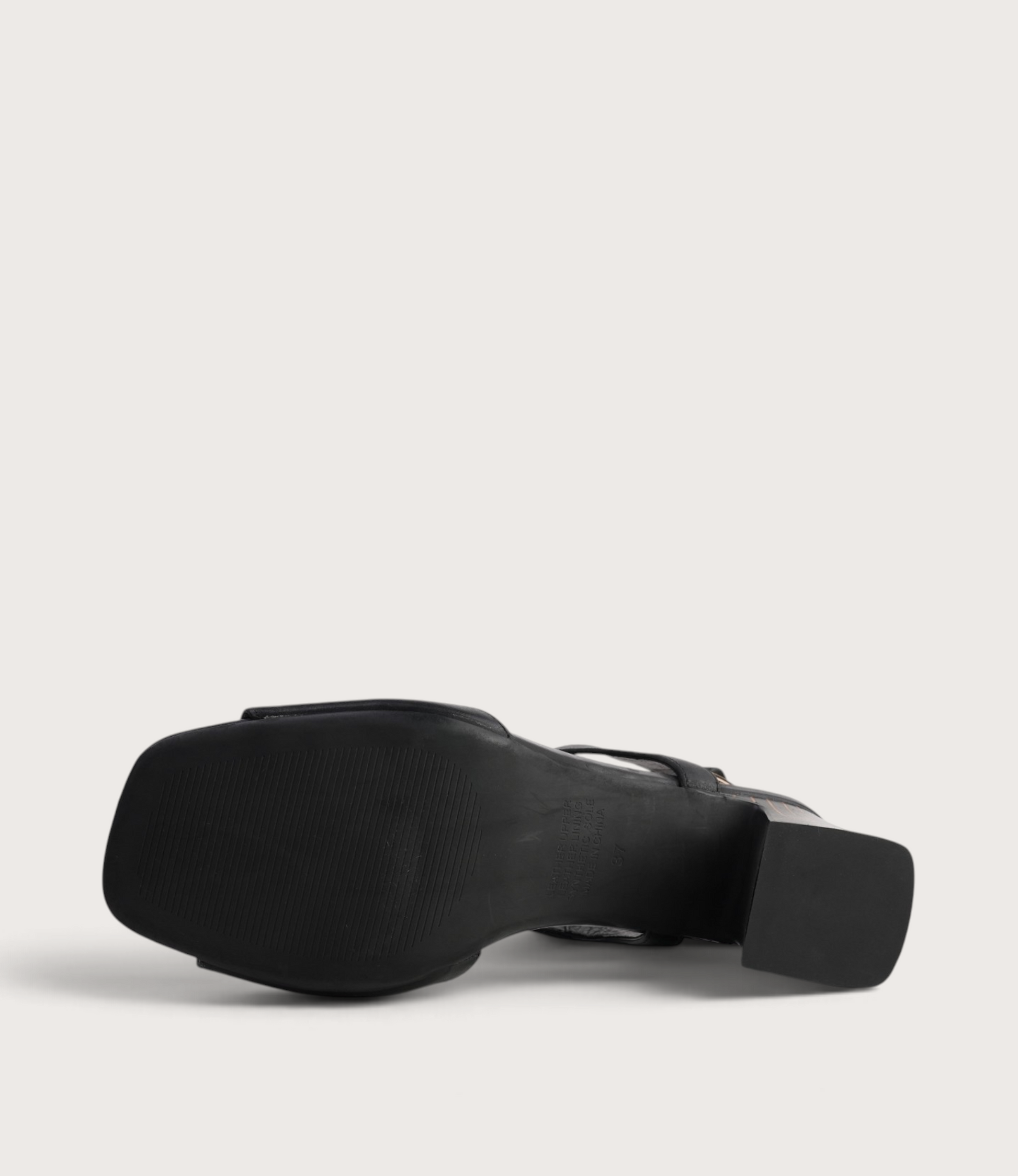 Kindle Black Leather Heels