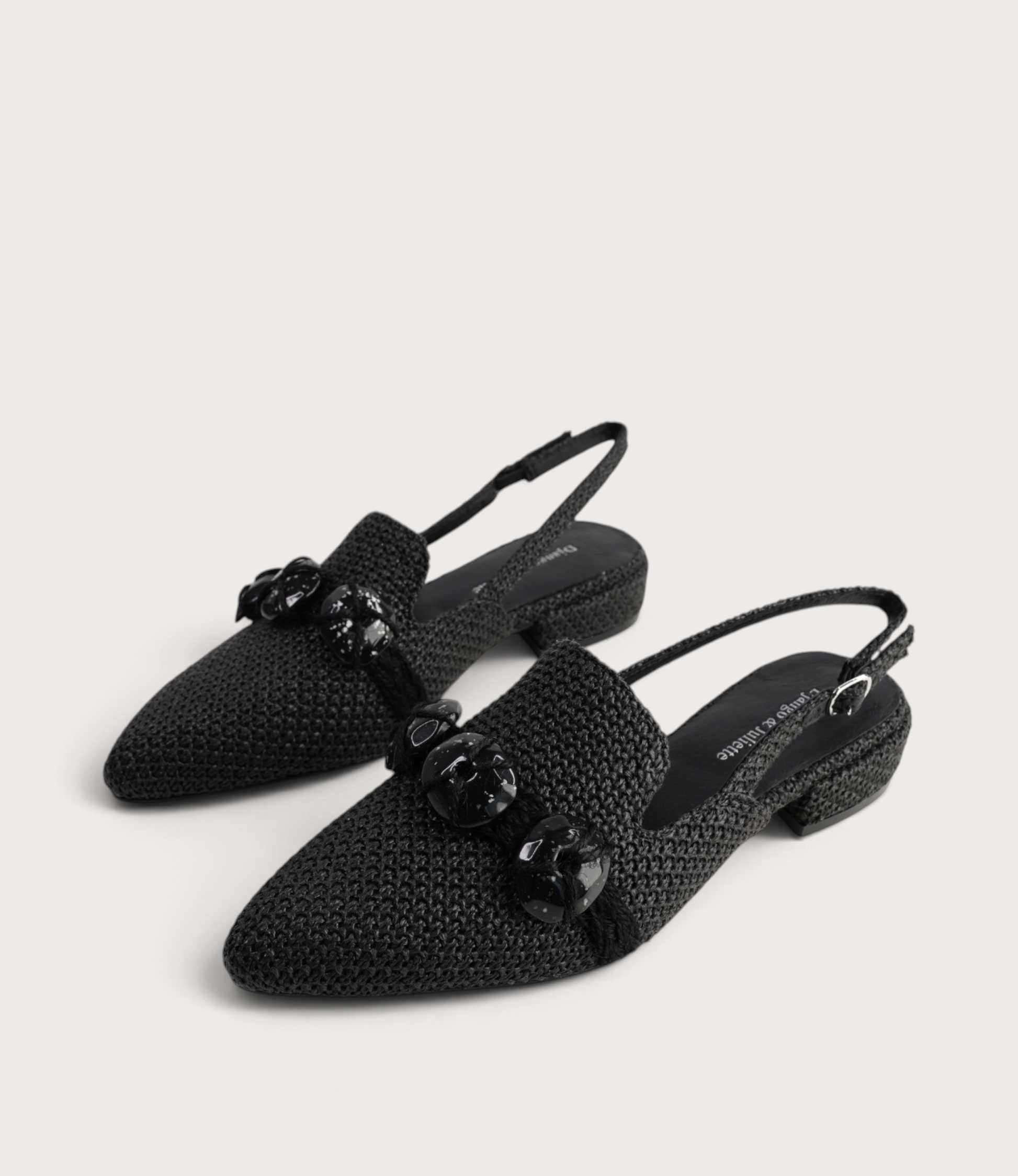 Eboney Black Flats