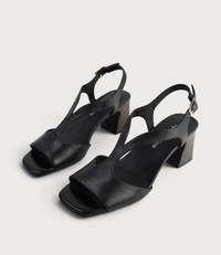 Kindle Black Leather Heels