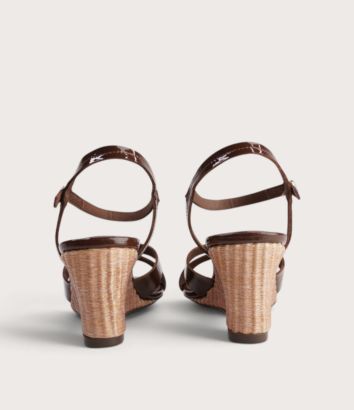 Isenta Chocolate Patent Leather Heels