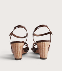 Isenta Chocolate Patent Leather Heels