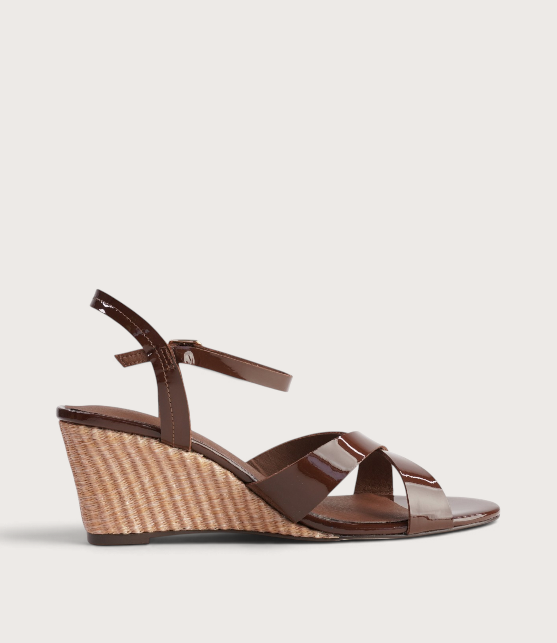 Isenta Chocolate Patent Leather Heels