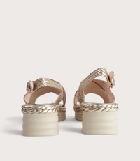 Porscha Soft Gold Leather Sandals