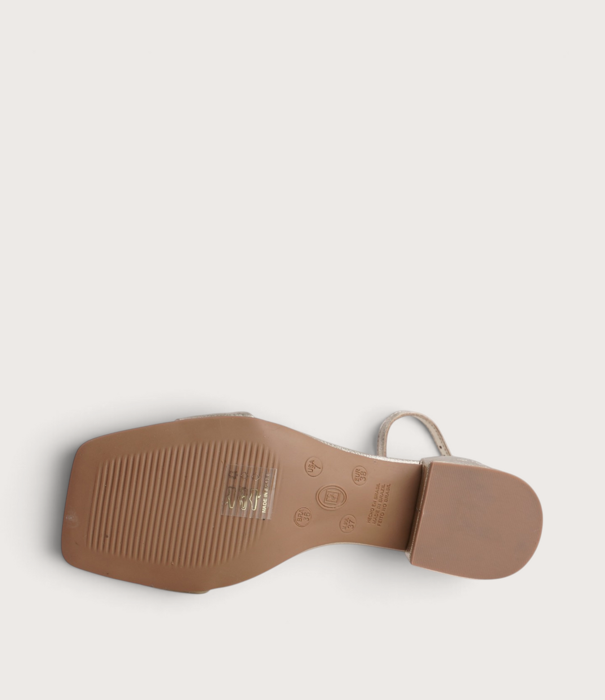 Ariane Gold Leather Sandals