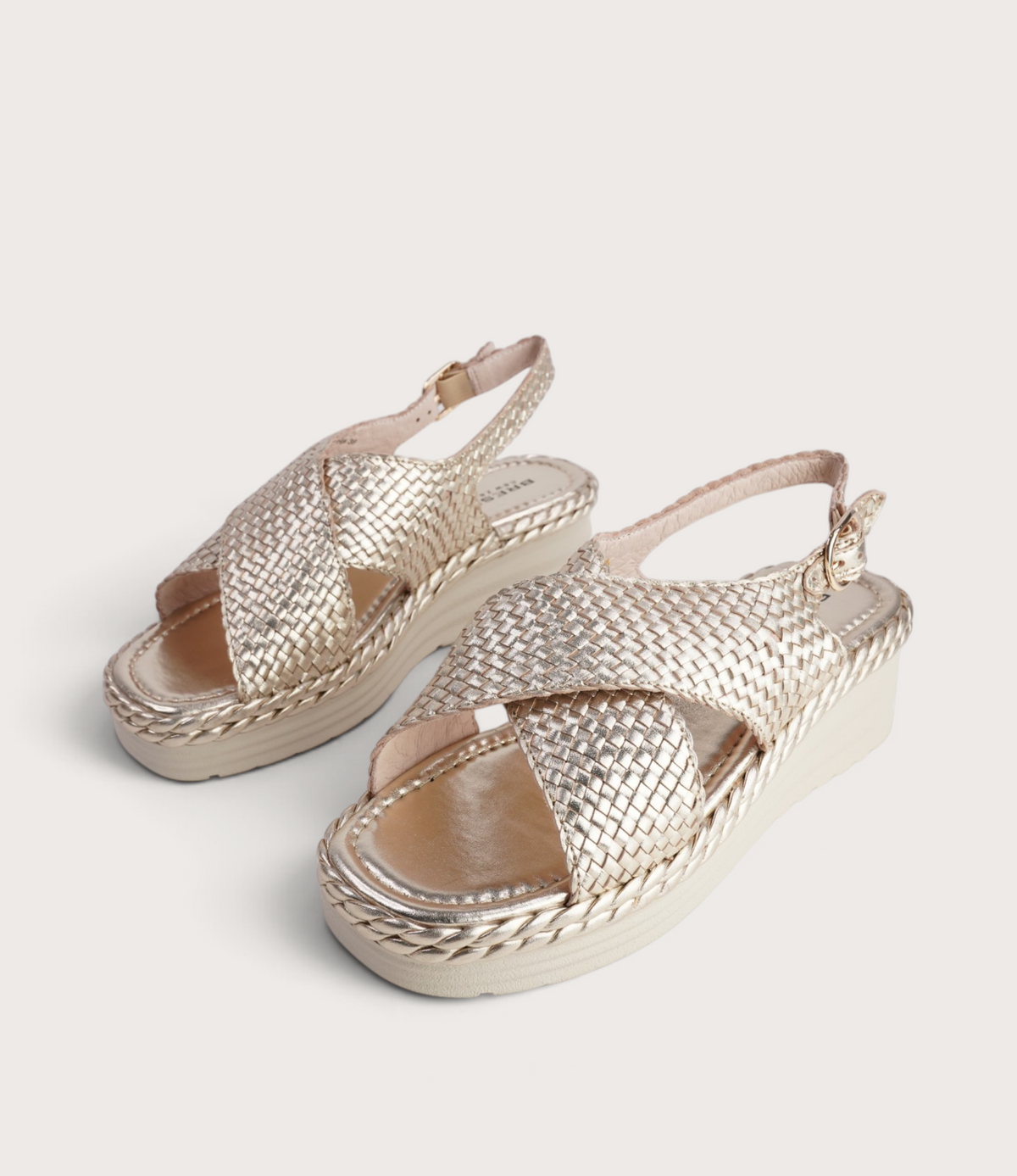 Porscha Soft Gold Leather Sandals