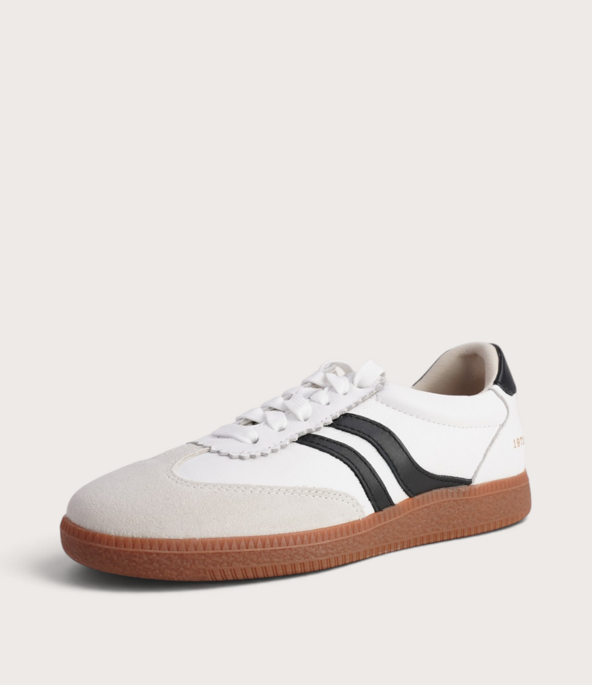 Hamptons White/ Black Suede Sneakers