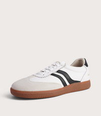 Hamptons White/ Black Suede Sneakers
