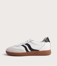 Hamptons White/ Black Suede Sneakers