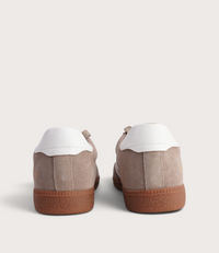 Hamptons Lt Taupe/ White Suede Sneakers