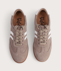 Hamptons Lt Taupe/ White Suede Sneakers