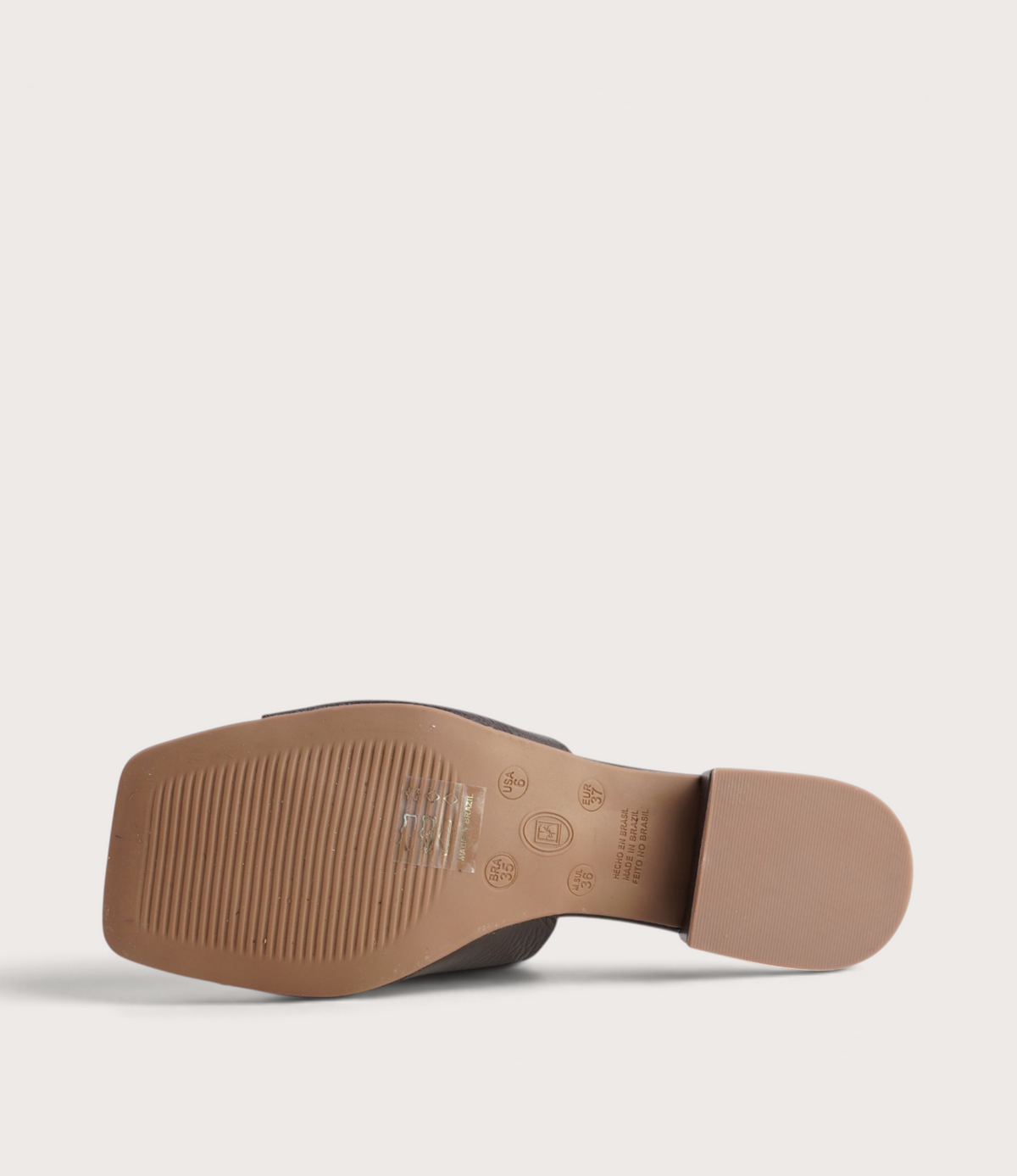 Ayla Chocolate Leather Slides