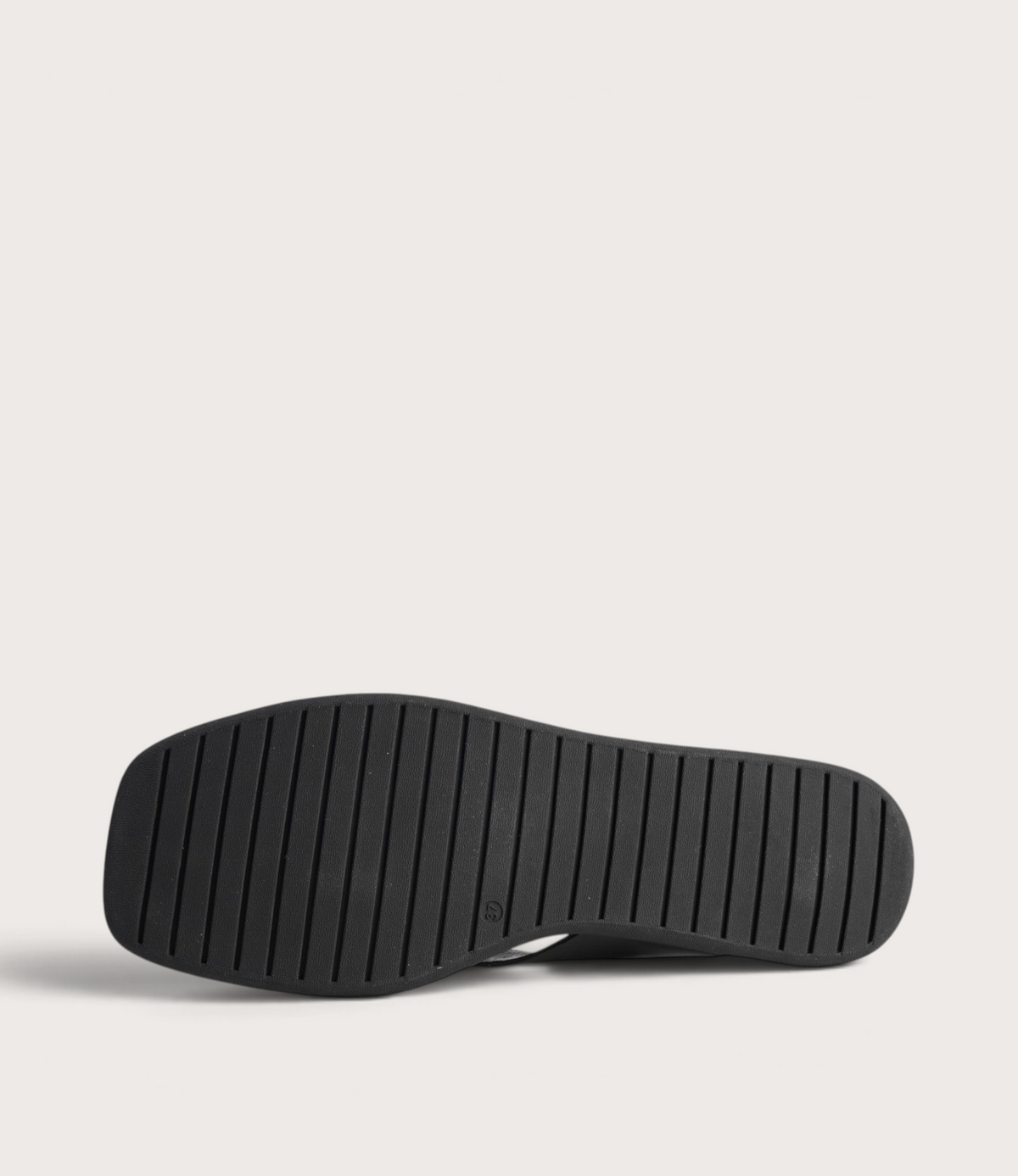 Nixie Black/ Gold Leather Slides