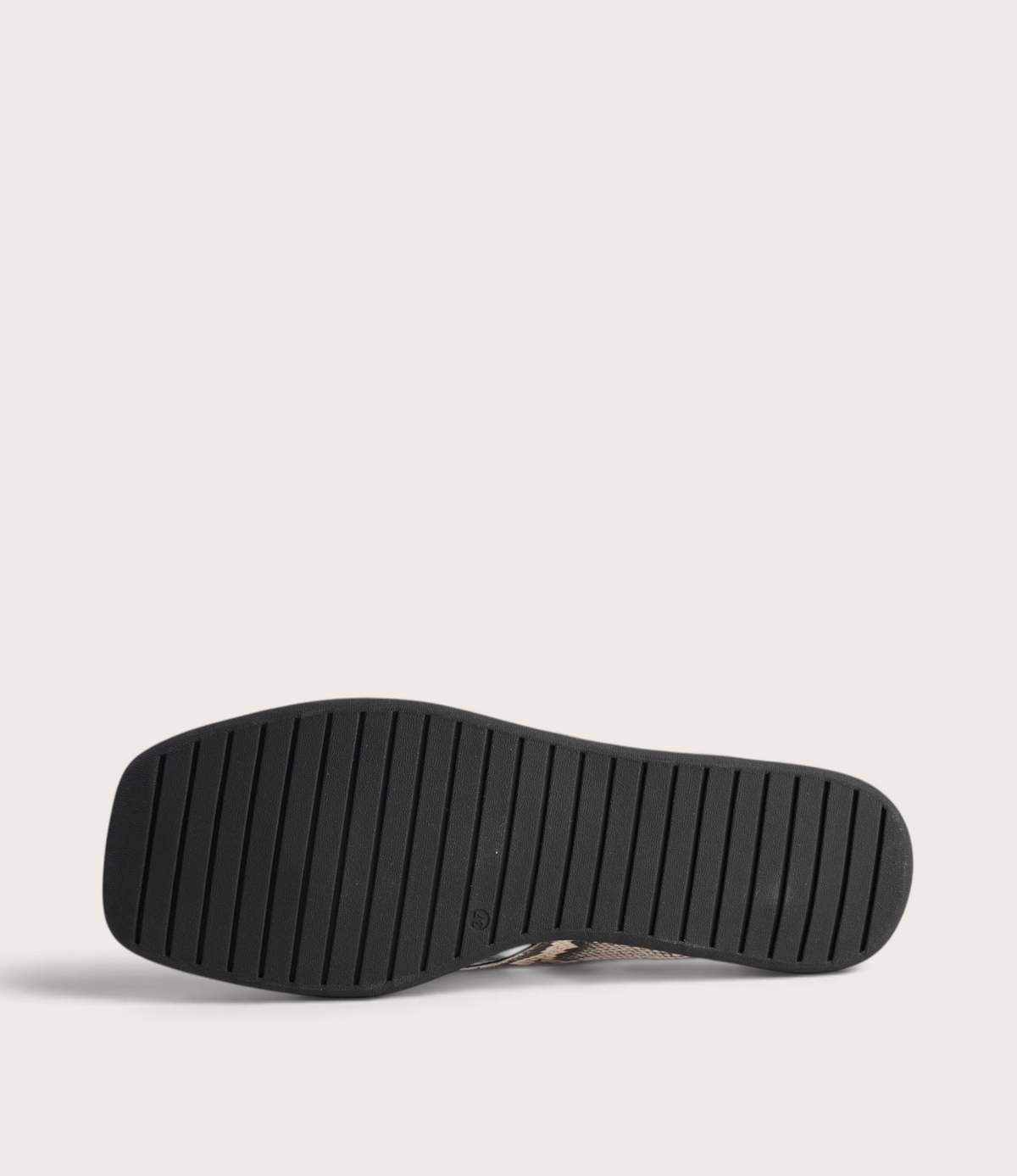 Nixie Black & Ivory Snake/ Gold Leather Slides