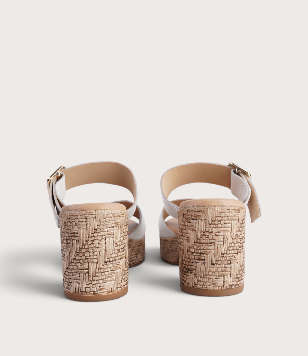 Margot Blanco Leather Heels