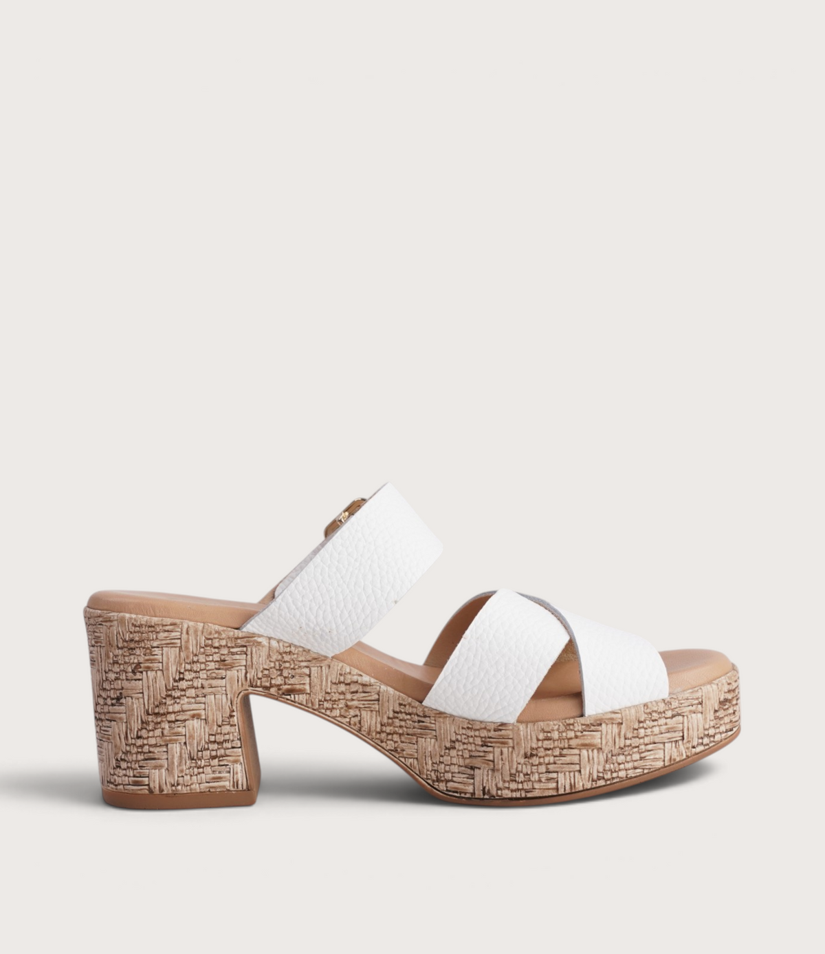 Margot Blanco Leather Heels