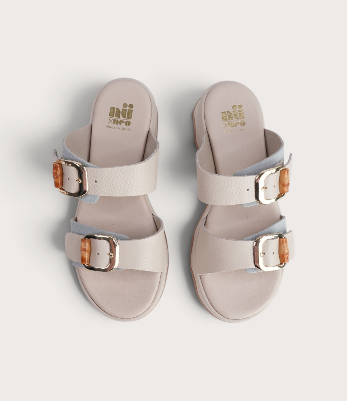 Cecilia Bone/ Blue Multi Sandals