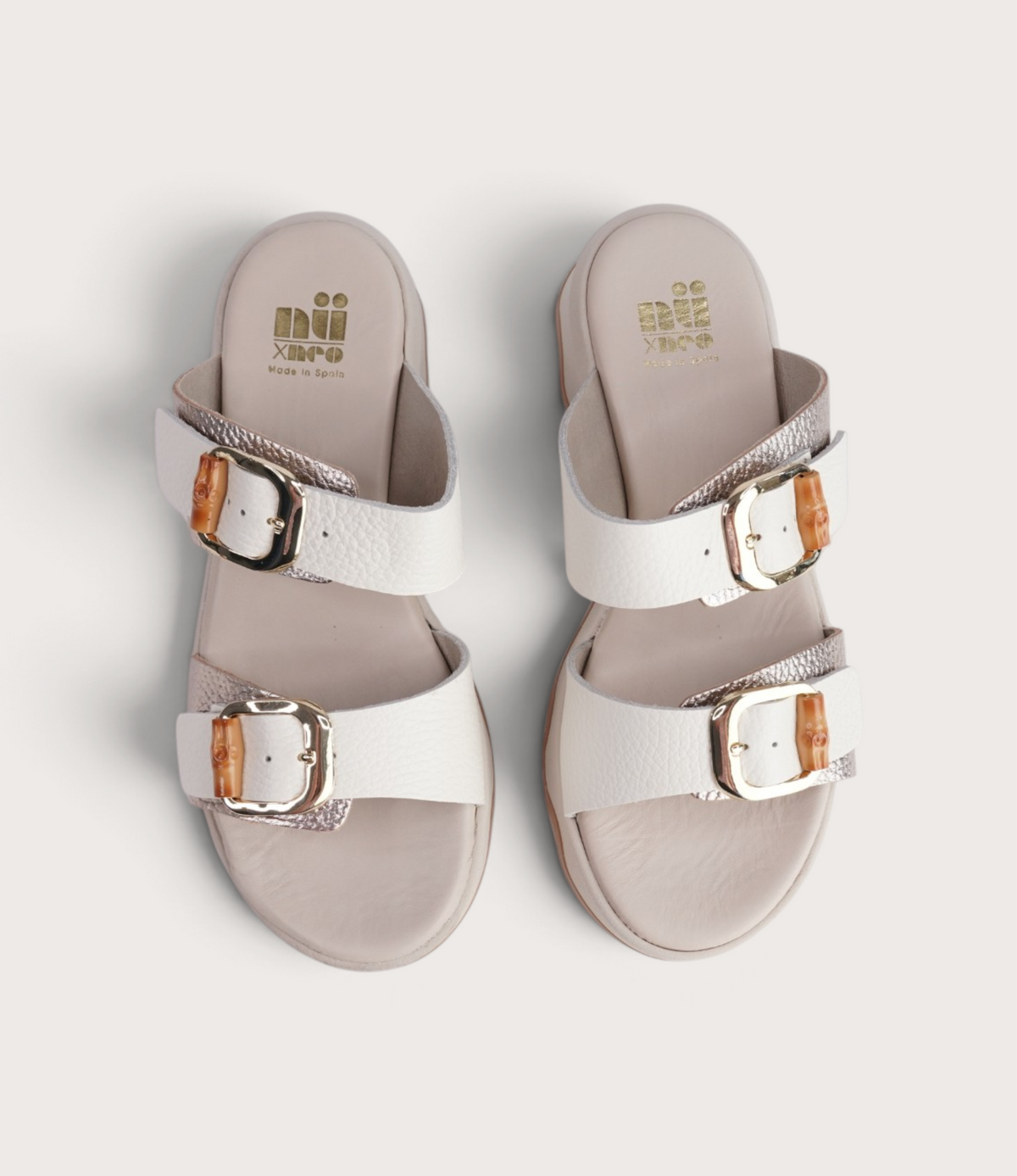 Cecilia Platinum/ Latte Multi Sandals