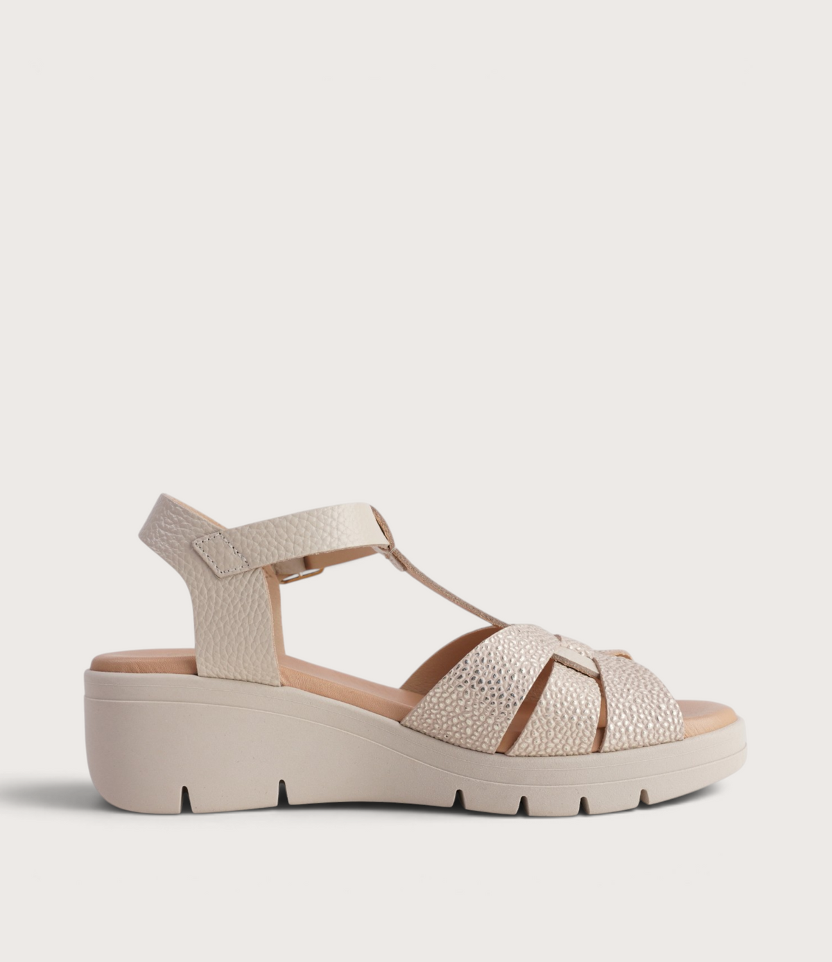 Hermia Lima/ Cosmic Latte Leather Sandals