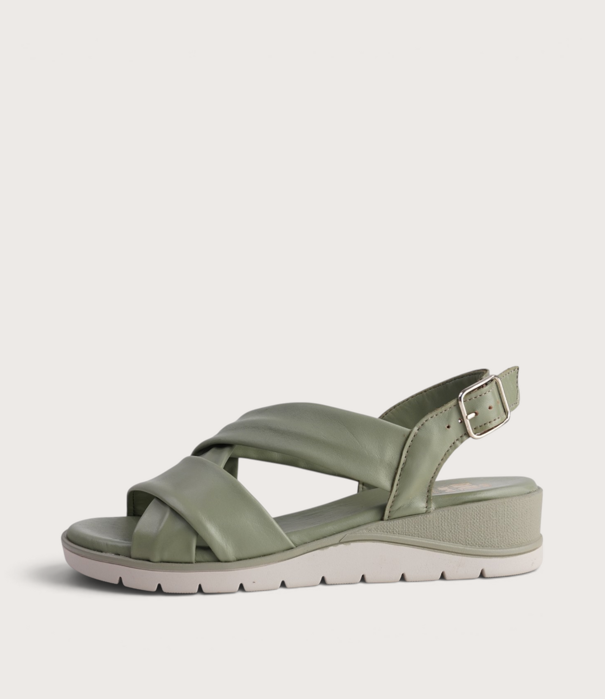 Ksenia Sage Leather Sandals