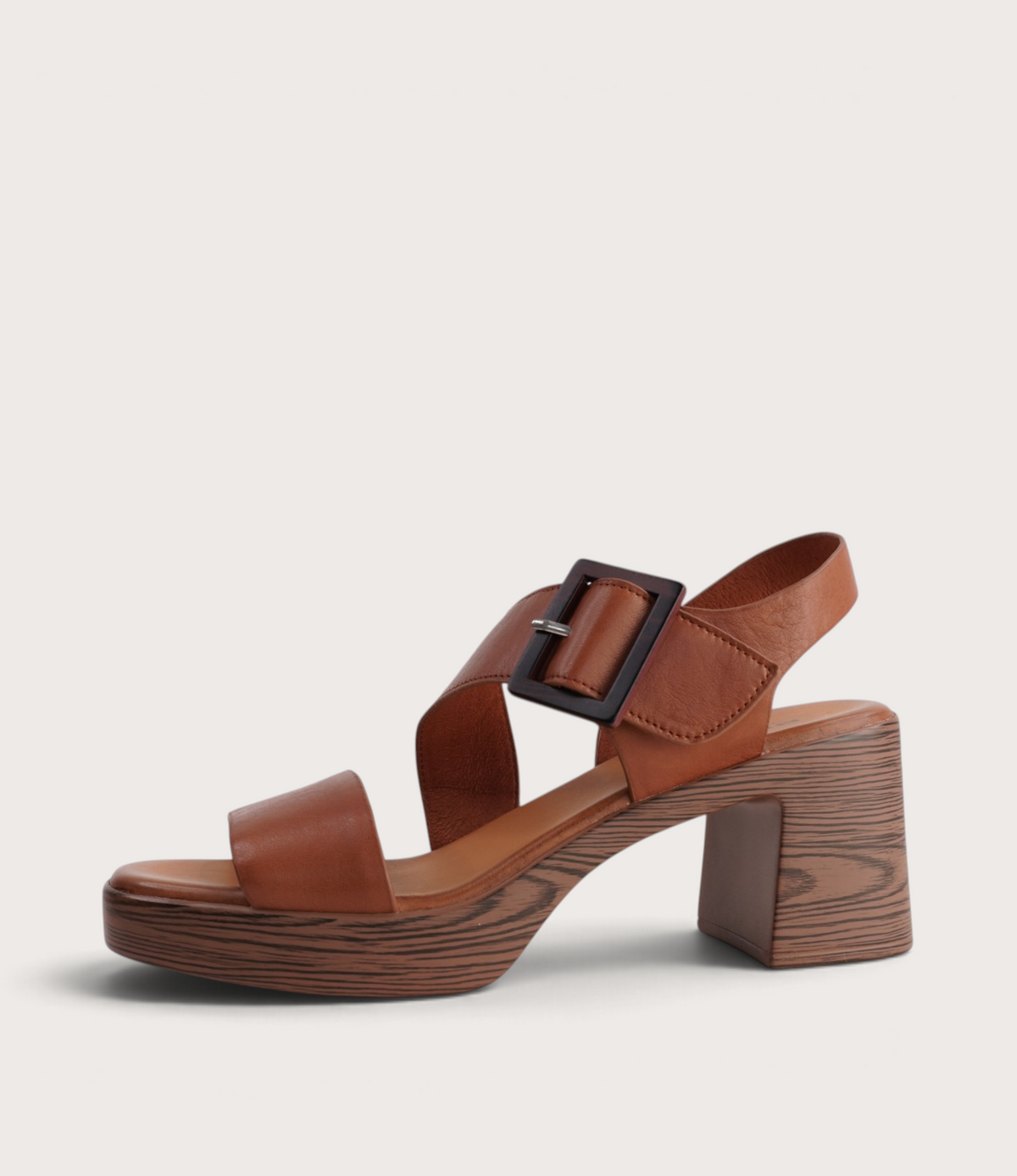 Pammie Tan Leather Heels