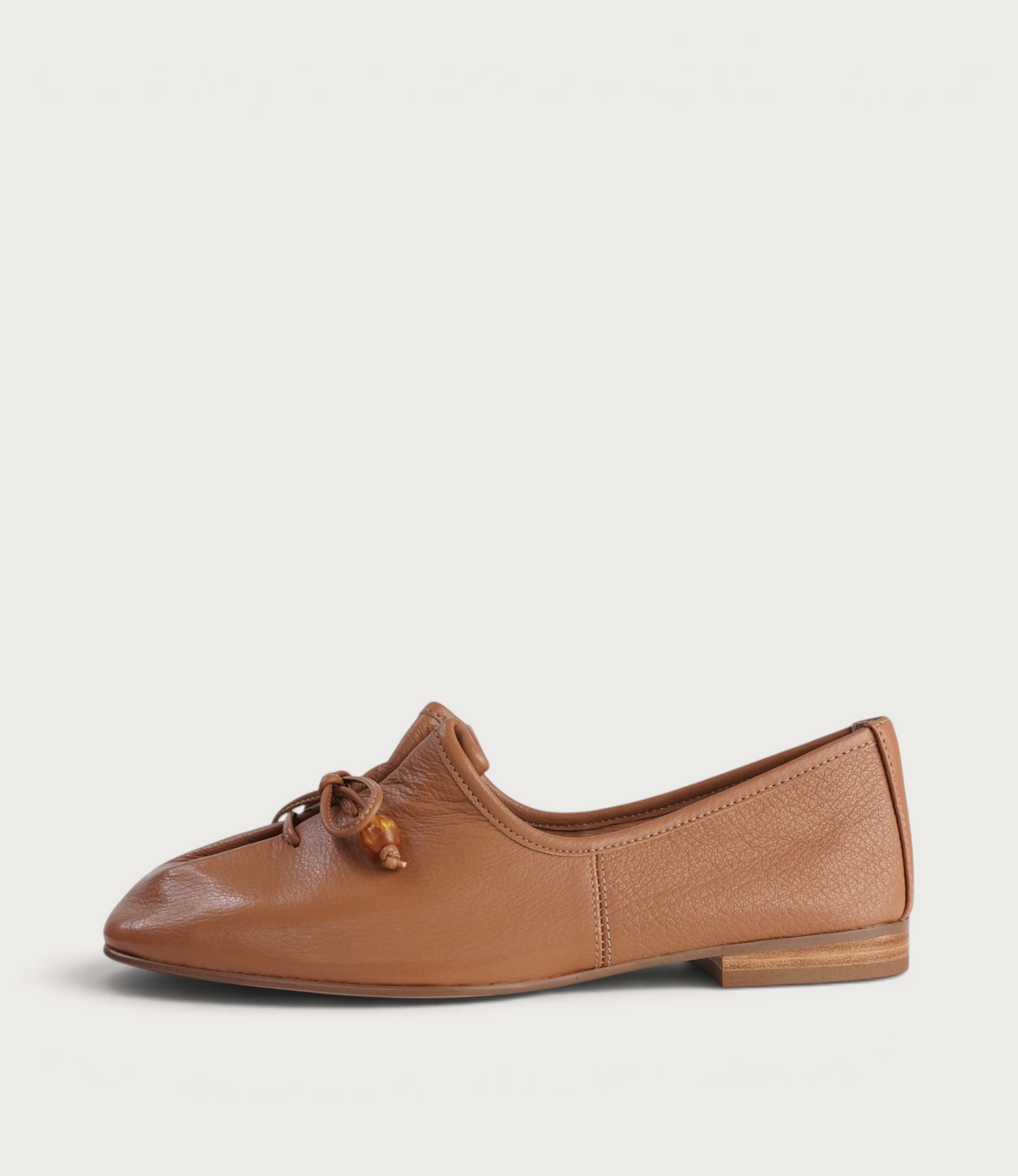 Pola Dark Tan Leather Loafers