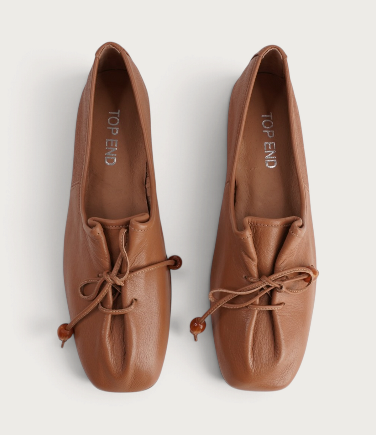 Pola Dark Tan Leather Loafers