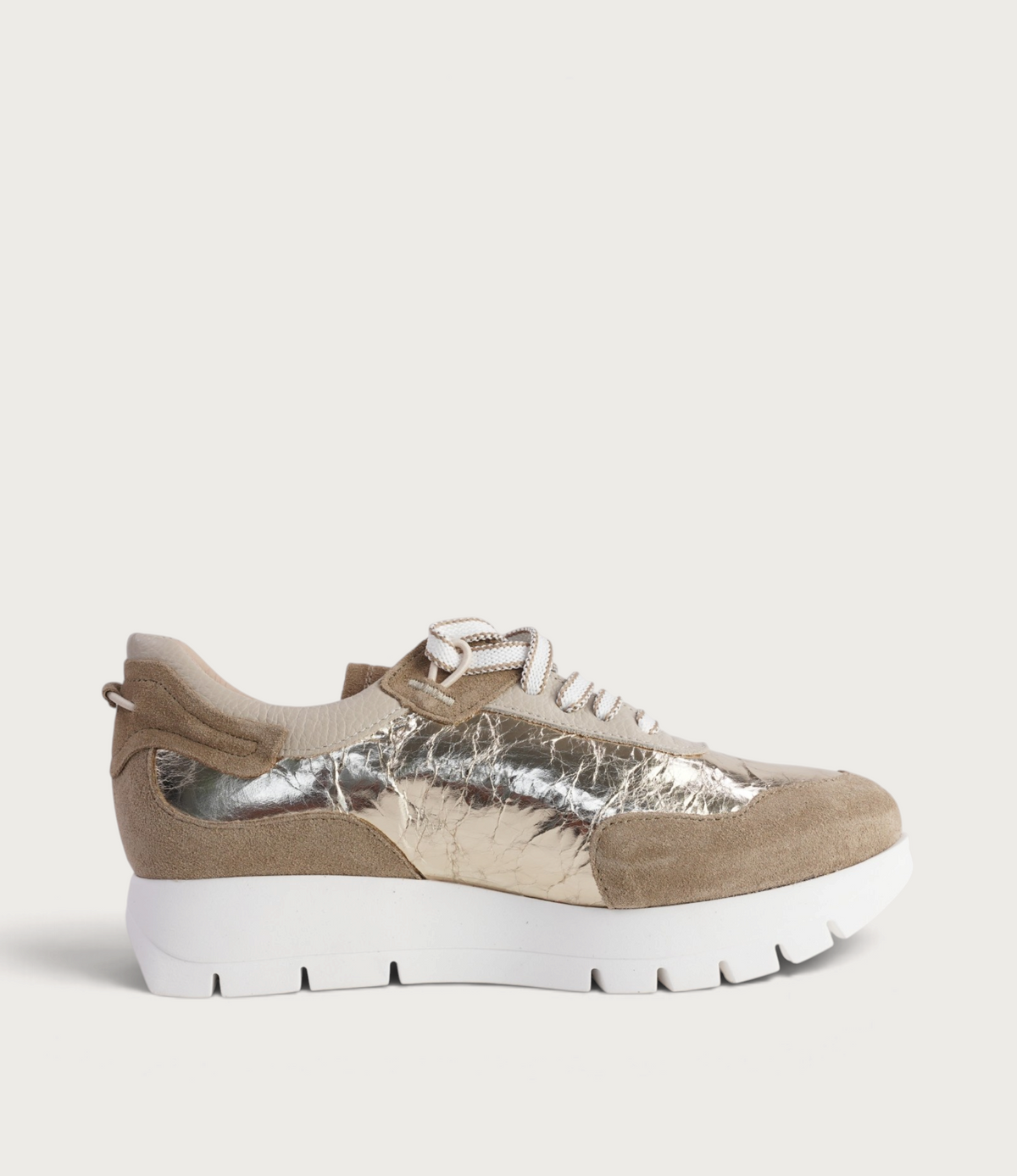 JS-2287 Champagne/ Beige Combo Sneakers