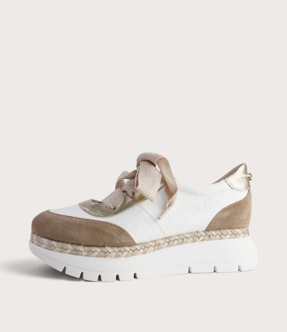 JS-2315 Blanco/ Beige Sneakers