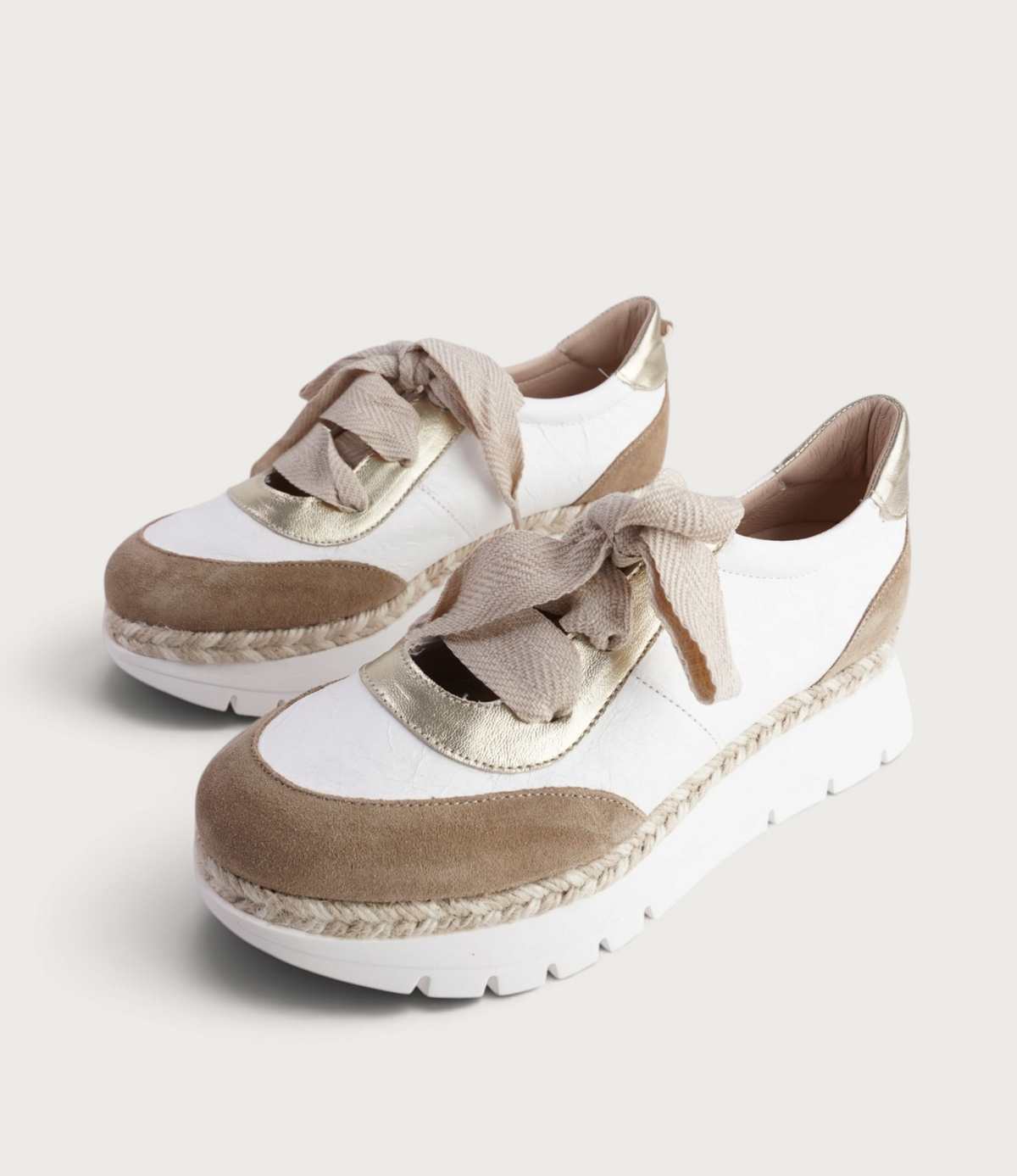 JS-2315 Blanco/ Beige Sneakers