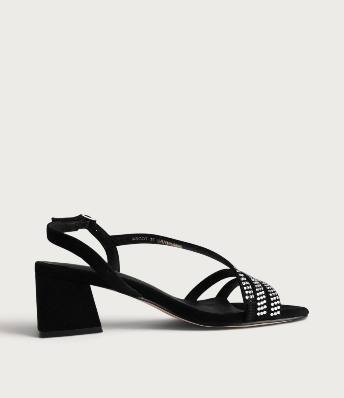 Ascot Black Diamonds Heels