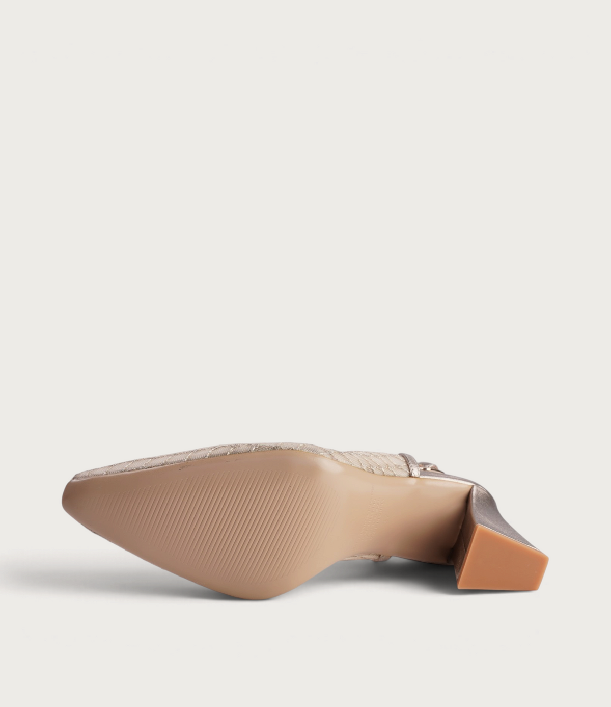 Kipps Champagne Leather/ Mesh Heels