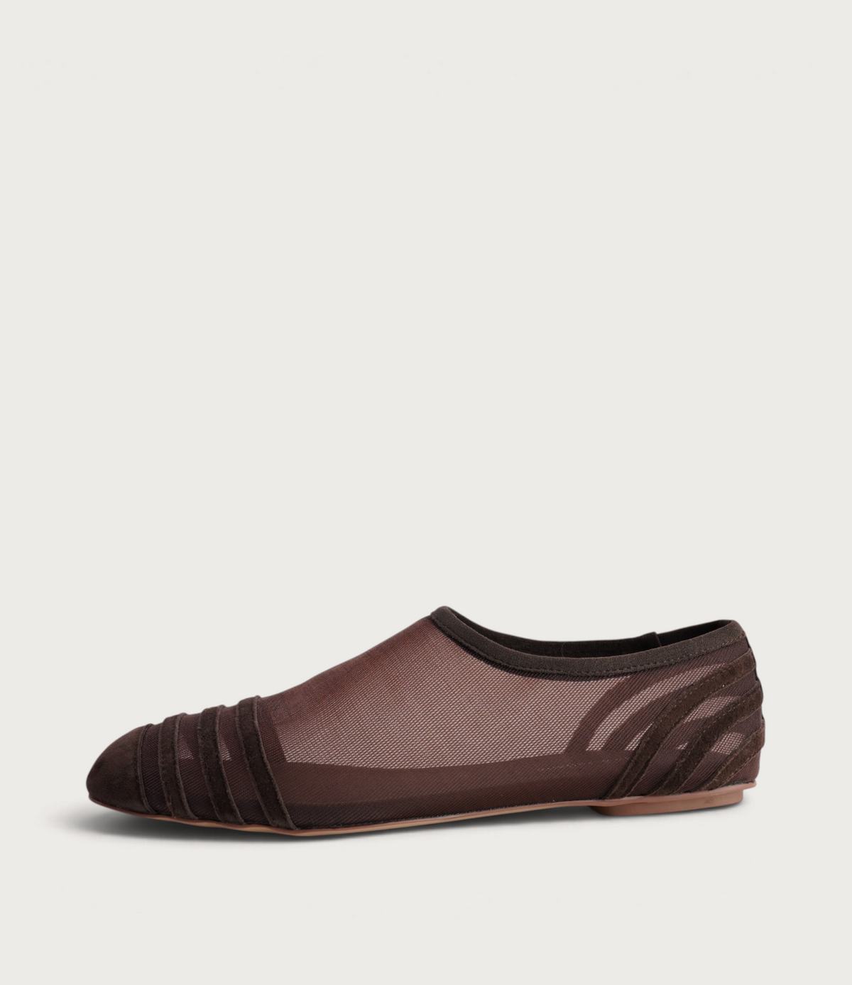 Valeska Choc Suede/ Mesh Flats