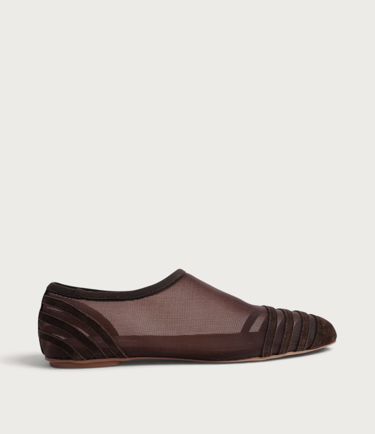 Valeska Choc Suede/ Mesh Flats