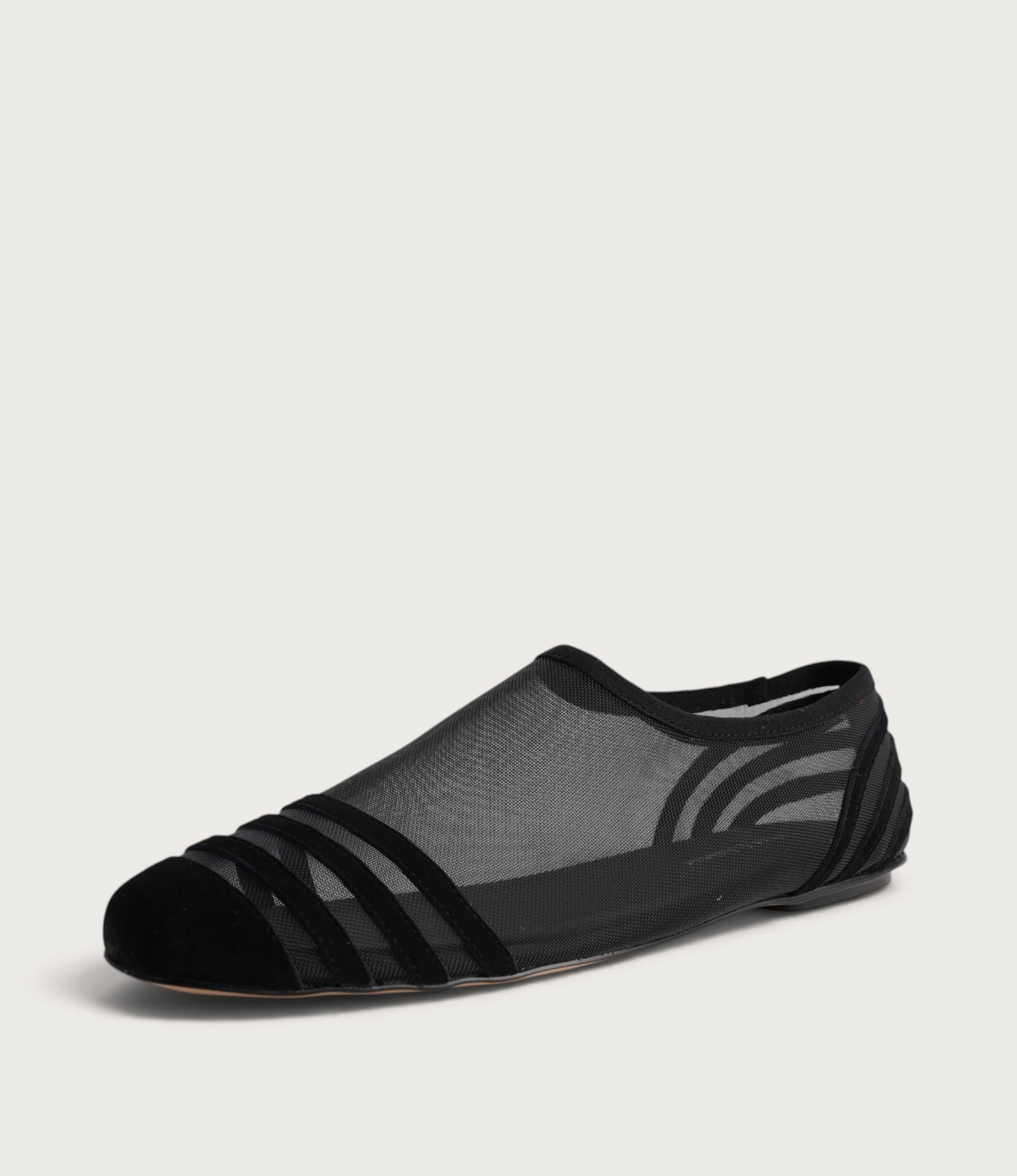 Valeska Black Suede/ Mesh Flats